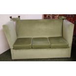 Edwardian Knoll drop-end three-seater sofa,