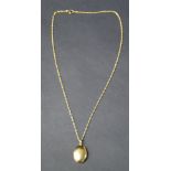 18ct gold locket on a gold chain
