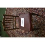 Set of four Edwardian mahogany upholstered dining chairs