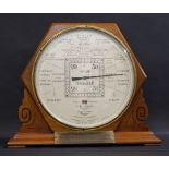 A Williamson of Rochdale, a mahogany cased 'Stormoguide' barometer, by Short & Mason of London,