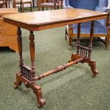 An Edwardian rectangular mahogany occasional table