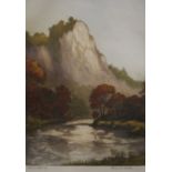 Francis Wells, a coloured artist's proof engraving "High Tor, Matlock".