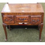 A William IV oak lowboy