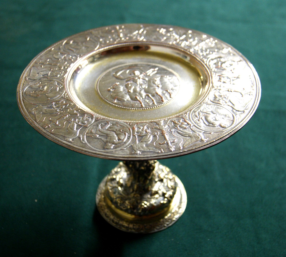 Elkington and Company, a silver-plated calling card tray,