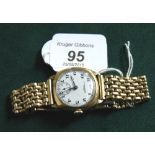 9ct gold cased wristwatch