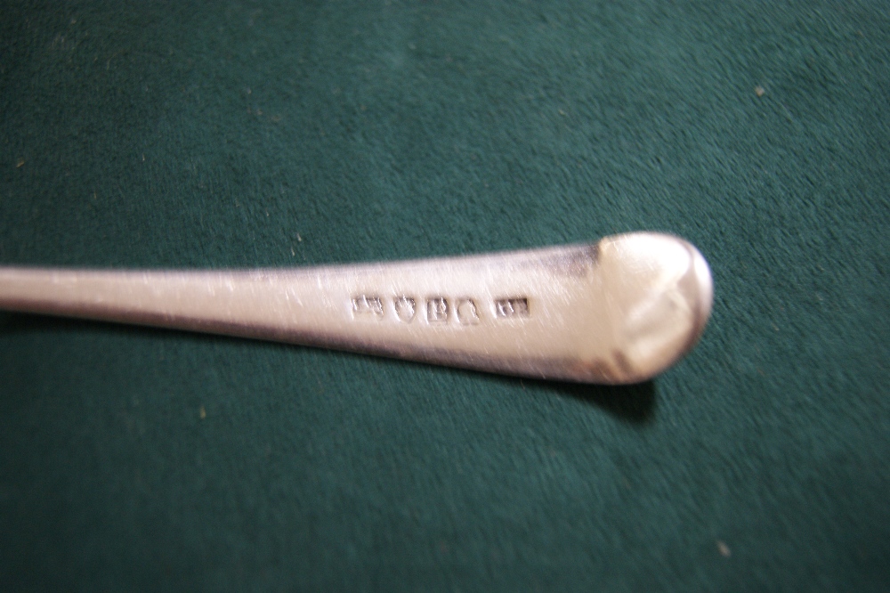 Three Georgian hallmarked silver tablespoons, - Image 4 of 5