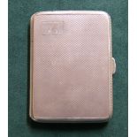 Hallmarked silver card case (84g)