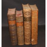 A selection of Victorian full leather and half leather-bound books