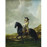 Richard Hart (20th century), an oil on panel depicting a Cavalier on horseback,