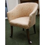 1920's upholstered tub chair