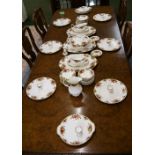 A large quantity of Royal Albert 'Old Country Roses' china, to include; egg cups, gravy boats,