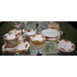 A large quantity of Royal Albert 'Old Country Roses' china, to include; cakestand, sandwich trays,