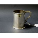 Hallmarked silver Christening tankard, dated 1926.