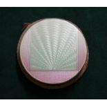 Art Deco enamelled powder compact