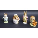 Four various Beatrix Potter figures