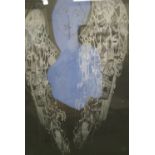 Large mixed media image of an angel