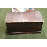 Victorian pine blanket box