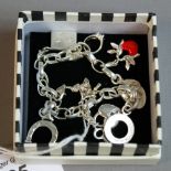 Thomas Sabo sterling silver charm bracelet