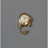 Le Cheminant, a 9ct gold cased ladies pendant watch, with a circular silvered dial,
