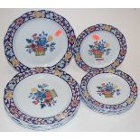 A set of six Wedgwood Poterat tea plates