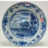 An 18th century Dutch Delft charger with