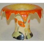 A Myott & Sons Art Deco flower posy vase  Condition Report / Extra Information Small scratch to