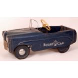 Tri-ang, police squad childs pedal car,