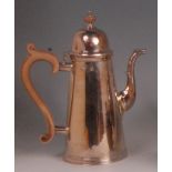 An early 18th century style silver coffe