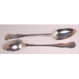 A pair of George IV Scottish silver stuf