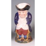 A late Victorian Staffordshire Toby jug,