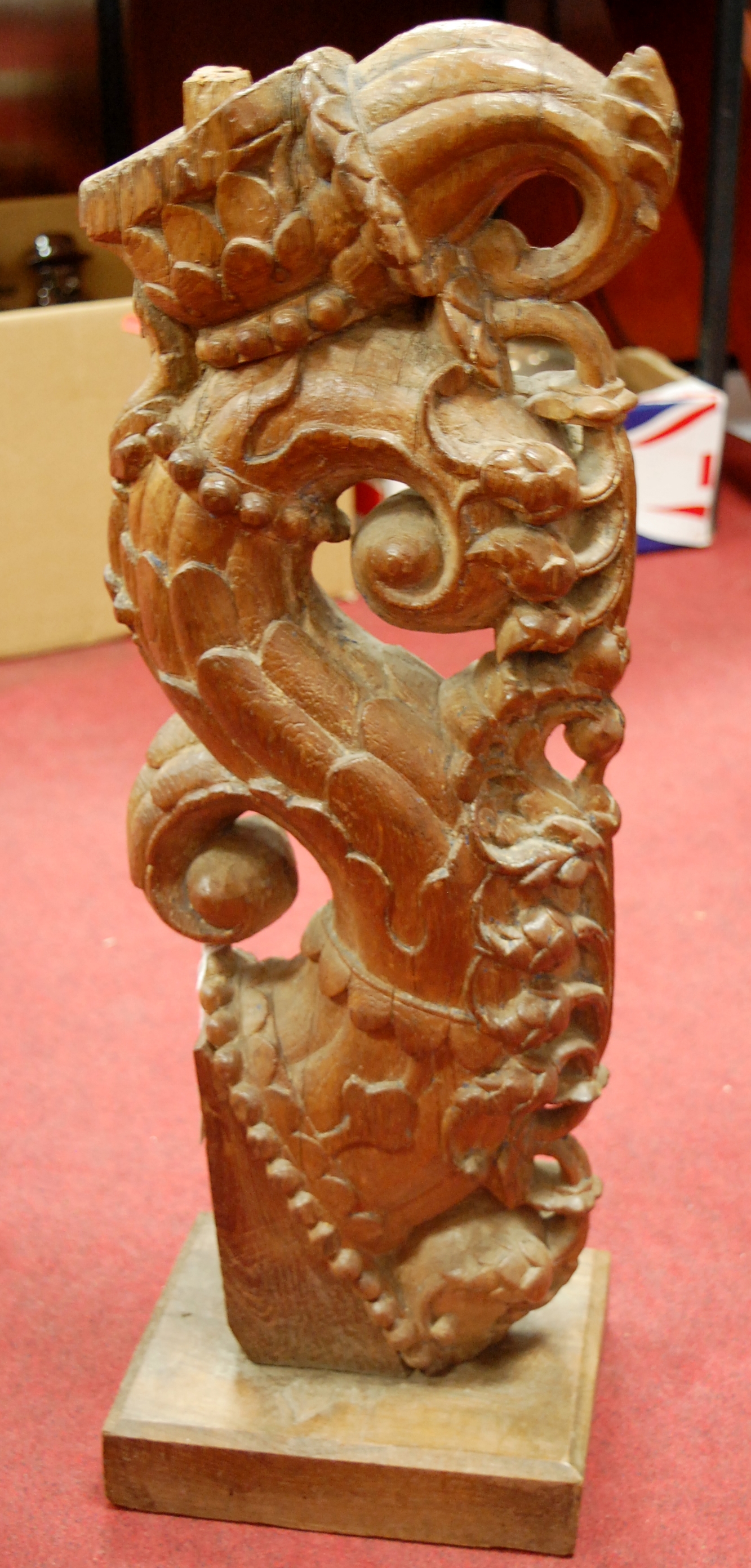 A 19th century South East Asian carved a