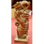 A 19th century South East Asian carved a