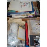 A large quantity of stamps, in albums an