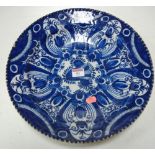 An 18th century Dutch Delft blue and whi