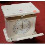 A cast iron Belmont bathroom scale