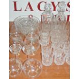 Assorted glass and crystal to include; t