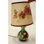 A Moorcroft pottery table lamp in the An