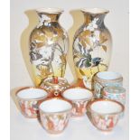 Assorted oriental ceramics to include pa