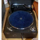 A Columbia table top gramophone