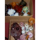 Two boxes of mixed ceramics and glass to