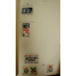 Five albums of stamps to include; Americ