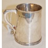 A George V Hukin & Heath silver christening tankard, 5.3oz Condition Report / Extra Information