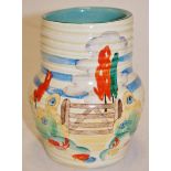 A 1930s Clarice Cliff Isis pottery lotus