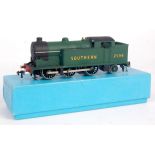 A Hornby Dublo EDL7 tank engine in reproduction box, completely restored to post war Southam olive