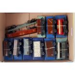 9 boxed, 2 unboxed Hornby Dublo D1 wagons including GW cattle, NE high capacity brick, 5 LMS