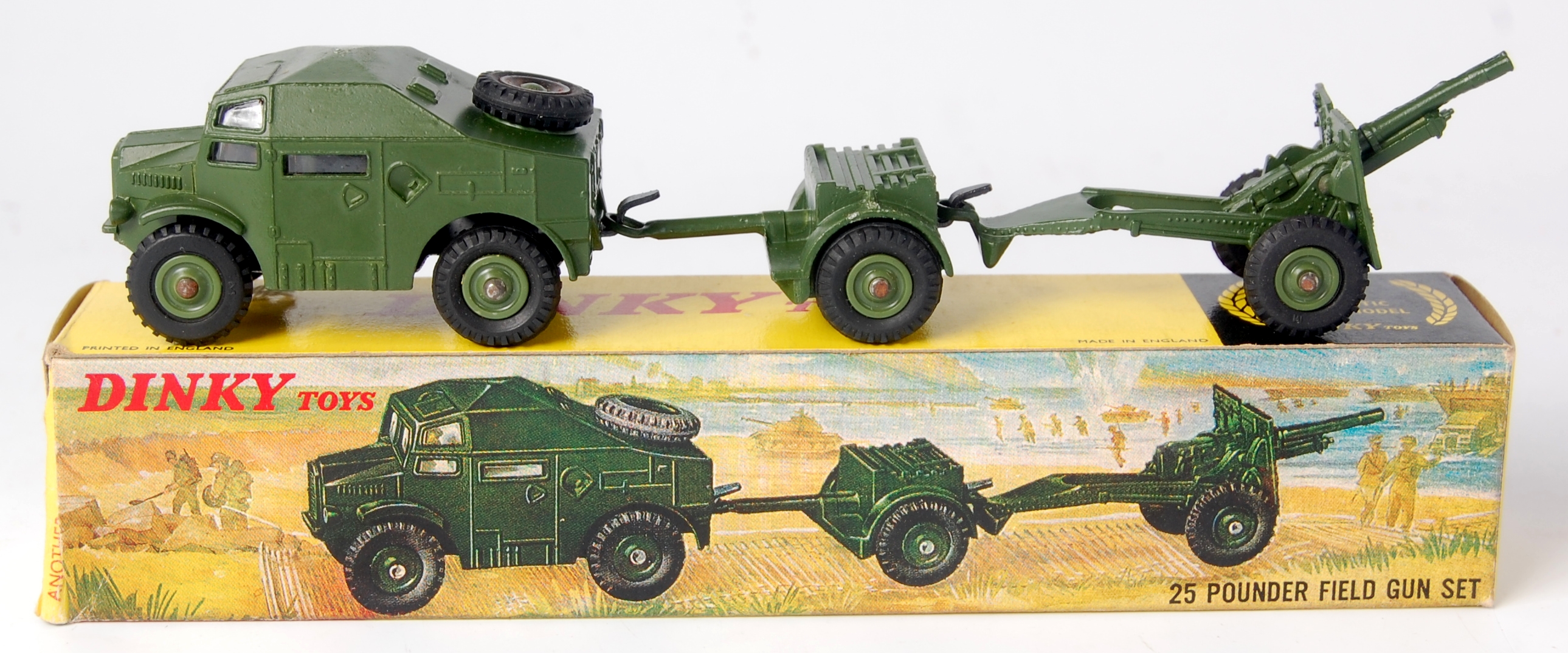 Dinky Toys GB 1/43 Char 2,5 Field Gun Pounder Artillerie – Réf 697, Bon état