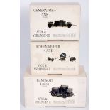 Set of 3 Stok and Verlinden 1/48th scale resin kits, 3 boxed as issued examples to include Hanomag
