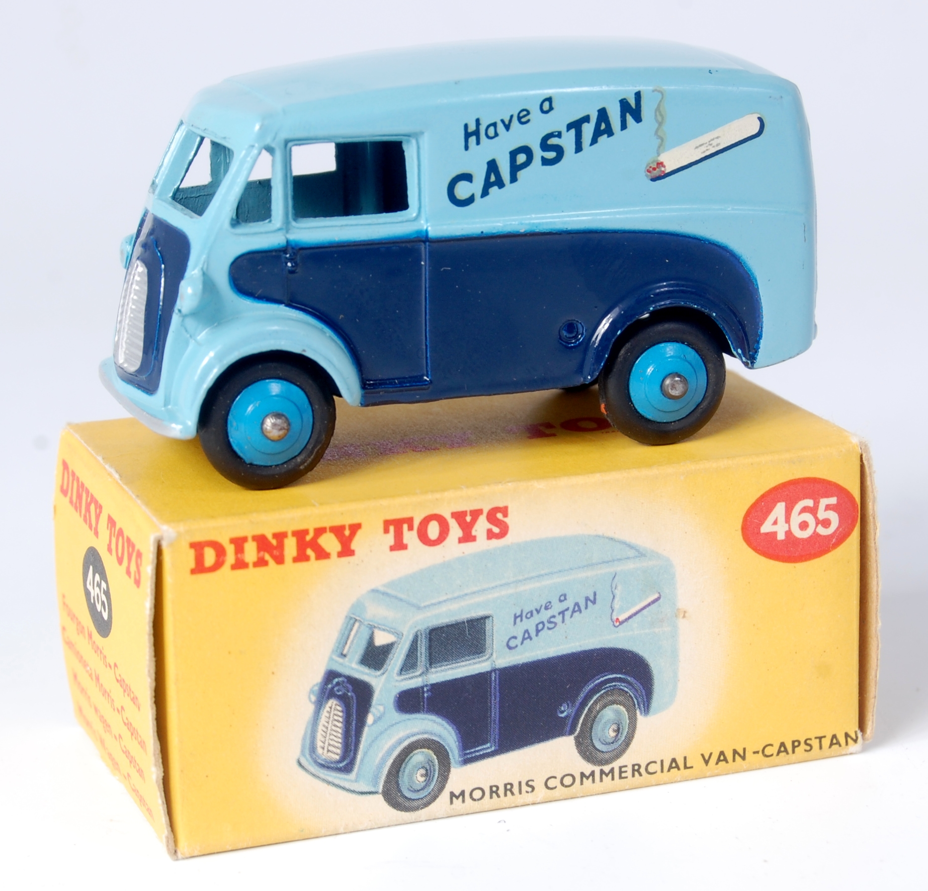 Dinky Toys GB Morris 10cwt fourgon have a Capstan