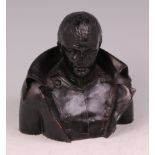 Alfred Wilhelm Brandel (German 1889-1973) - Lacquered bronze bust of Napoleon Bonaparte, having a