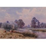 John Keeley (1849-1930) - The Avon at Bideford, watercolour, signed lower right, 17 x 24.